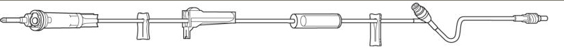 Set I.V. Administration Primary IV Administration Set Clearlink™ 10 Drops / mL Drip Rate 102 Inch Tubing 1 Port (1/EA 48/CS) by Baxter  ID 2H8480